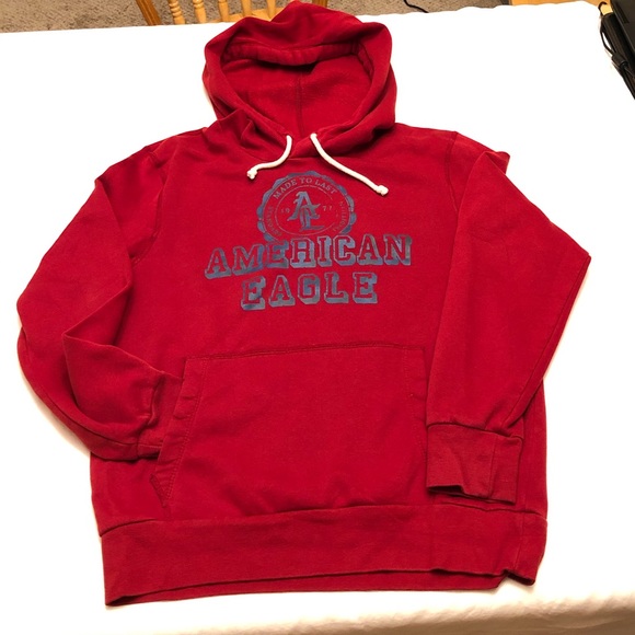 American Eagle red sweatshirt. - Picture 2 of 8